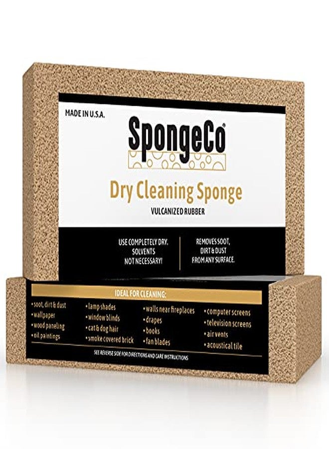 SpongeCo سبونجكو - إسفنجة إزالة السخام للتنظيف الجاف - مزيل شعر الحيوانات الأليفة والدخان والسخام والغبار والأوساخ - 3x6x1.5 (إسفنجة واحدة) - Image 1