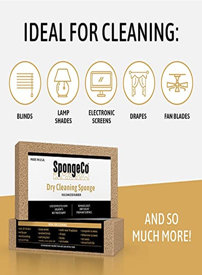 SpongeCo سبونجكو - إسفنجة إزالة السخام للتنظيف الجاف - مزيل شعر الحيوانات الأليفة والدخان والسخام والغبار والأوساخ - 3x6x1.5 (إسفنجة واحدة) - Image 3