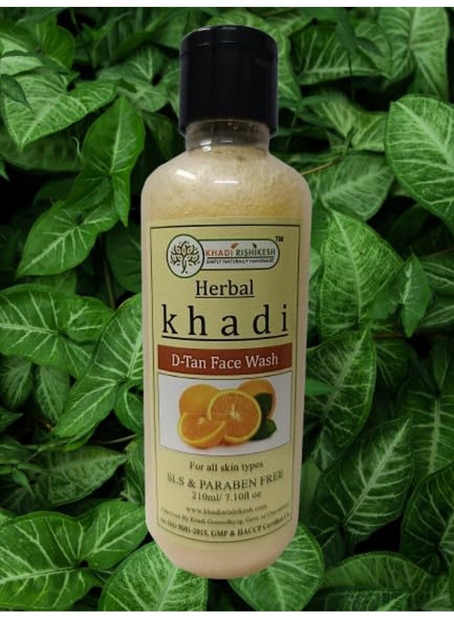Khadi Rishikesh Herbal De-Tan Face Wash | For Women/Men | Tan Removal, Brightening and Glowing Skin |With Blackberry & Orange Peel Extract,Anti Ageing Properties-210ML - Image 3