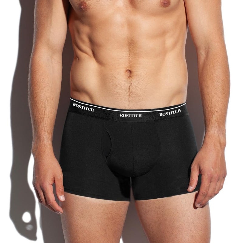 ROSTITCH Men's Boxer Briefs, Soft and Breathable Cotton menâ€˜s underwearâ€™with ComfortFlex Waistband, mens underwear S-3Xl (US, Alpha, Medium, Regular, Regular, 20D0502 7clours8pack) - Image 3