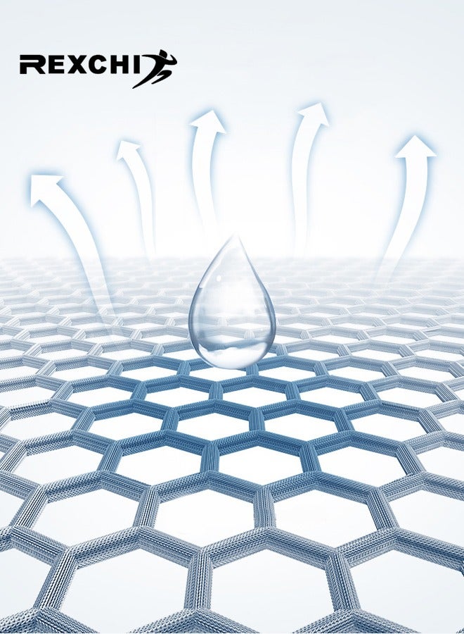 REXCHI Sweat Bands Headbands for Men Workout, Fashion Non Slip Stretchy Headband, Moisture Wicking Sweatband for Fitness Exercise, Sports Running, Outdoor Sports Etc, Black - Image 5