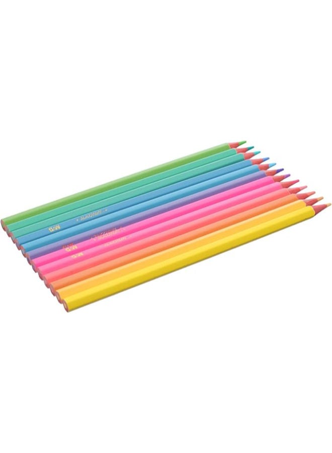 M&G Wood Colored Pencils, Vibrant Artistic Creations, Smooth Lead, 12 Colors - Image 1