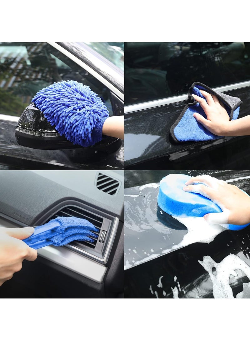 22-Piece car cleaning tool set  car detail brush automatic detail kit  car cleaning brush set kit - Image 5