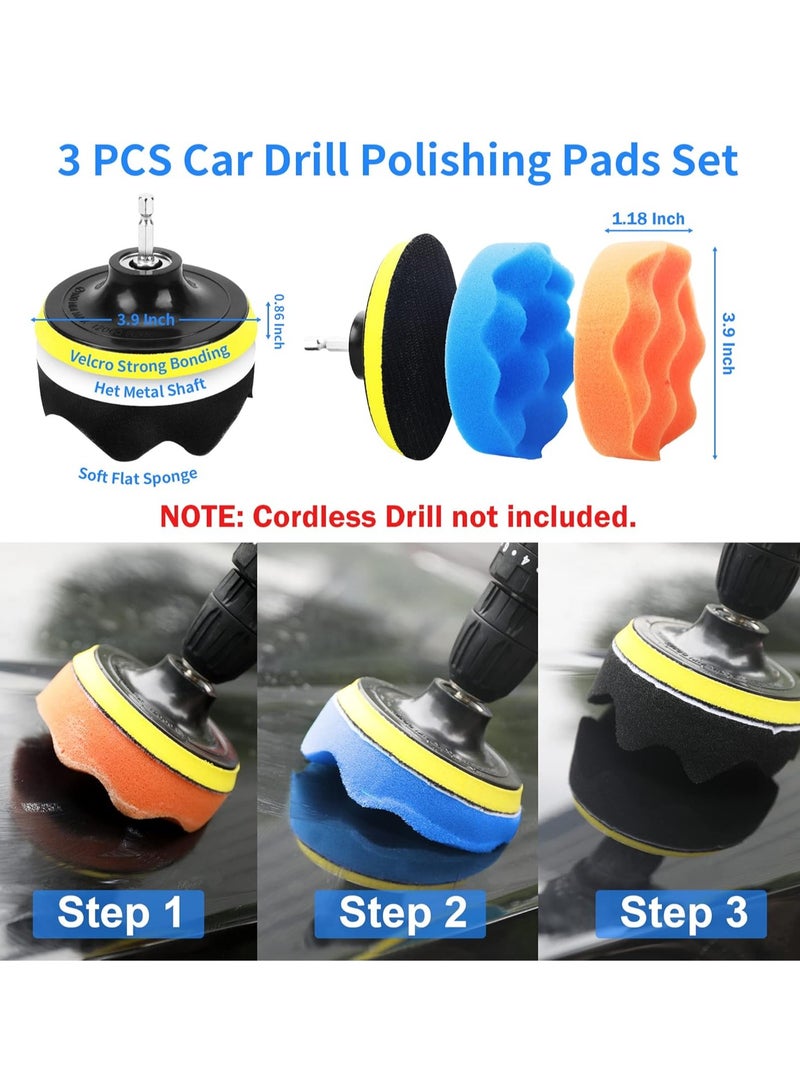 22-Piece car cleaning tool set  car detail brush automatic detail kit  car cleaning brush set kit - Image 4