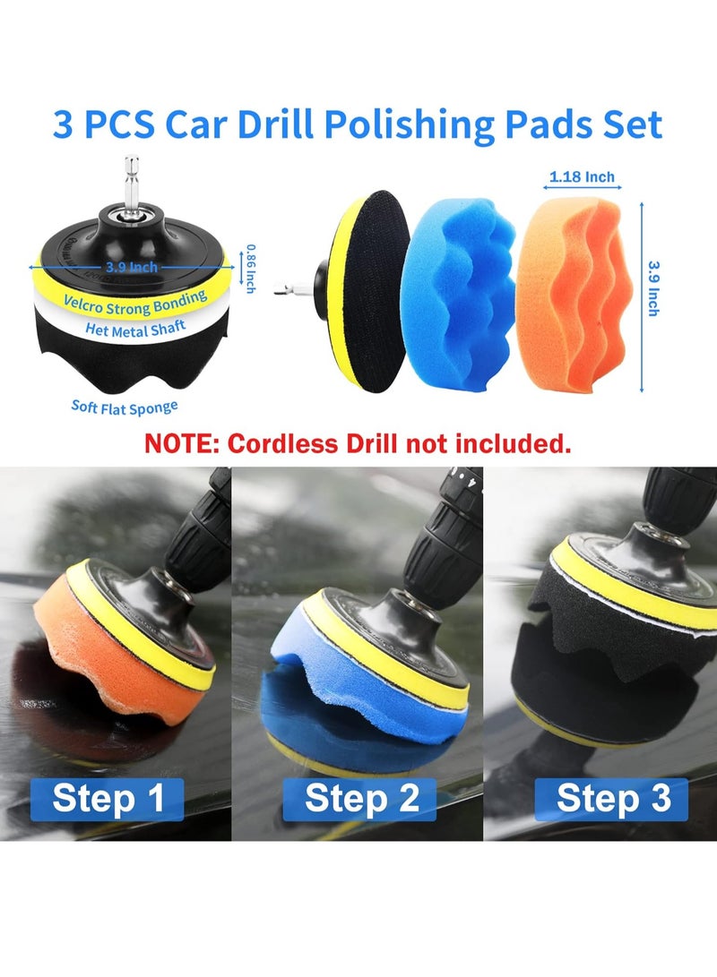 22-Piece car cleaning tool set  car detail brush automatic detail kit  car cleaning brush set kit - Image 1