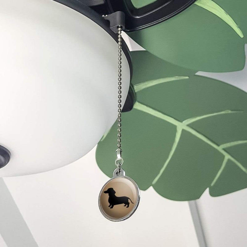 Dachshund Wiener Dog Ceiling Fan and Light Pull Chain