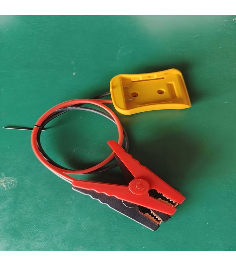 Yellow 12 AWG 23.62 Inch Car Battery Jumper Starter Cables - Image 2