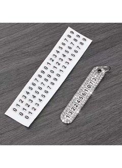 yongsheng Bling Car Key cahin with Temporary Parking Number Plate,Zinc Alloy Crystal Rhinestones Car Keychain Car Accessary  - Image 4