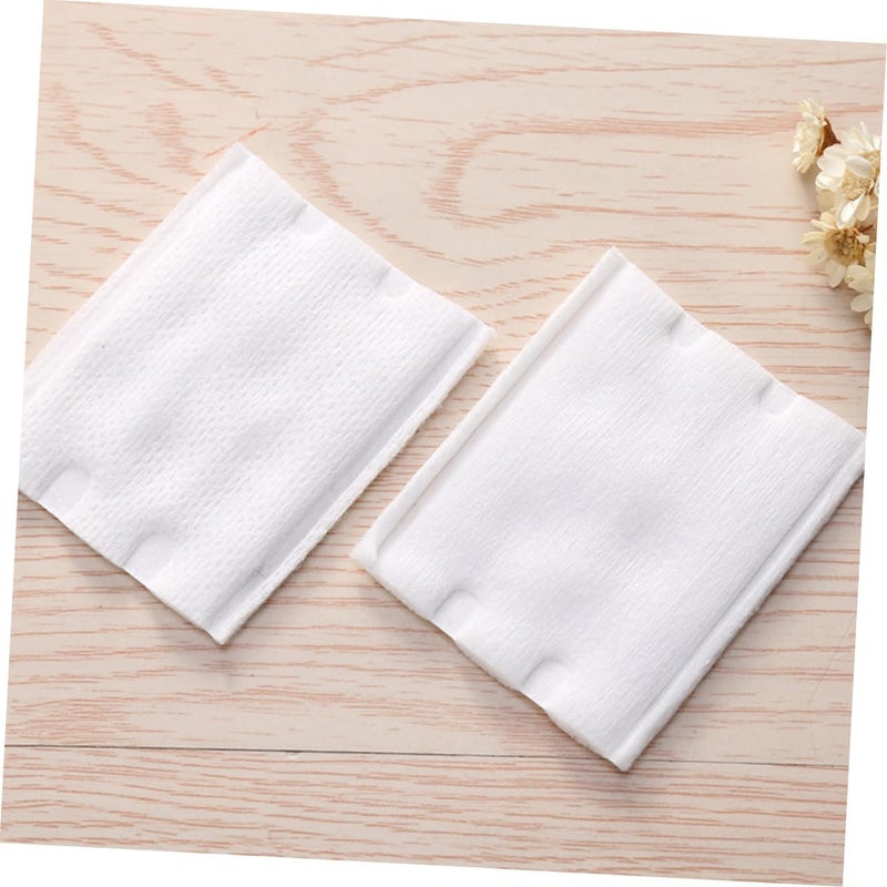 OUNONA Cotton Makeup Remover Pads 220pcs Skin-Friendly Double-Sided Facial Cotton Pads for Makeup Removal Hypoallergenic Lint-Free for Skin Types - Image 5