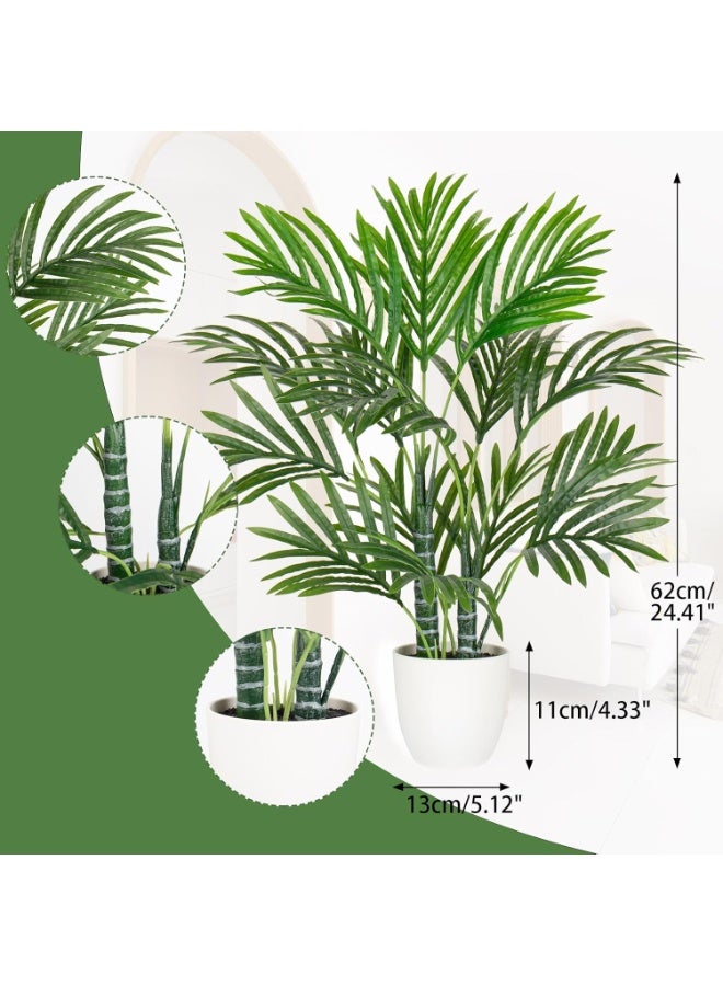 LATIFA Artificial Palm Tree, Large Tropical Aesthetic Decoration, Green, 62 cm - Image 3