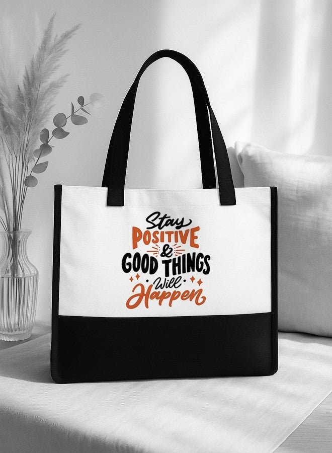 TrendoPrint Eco-Friendly Jute Tote Bag for Women | Reusable Shopping Bag with Sturdy Handles | Large Capacity Multipurpose Handbag for Grocery, Office, Travel & Daily Use (JB80) - Image 2