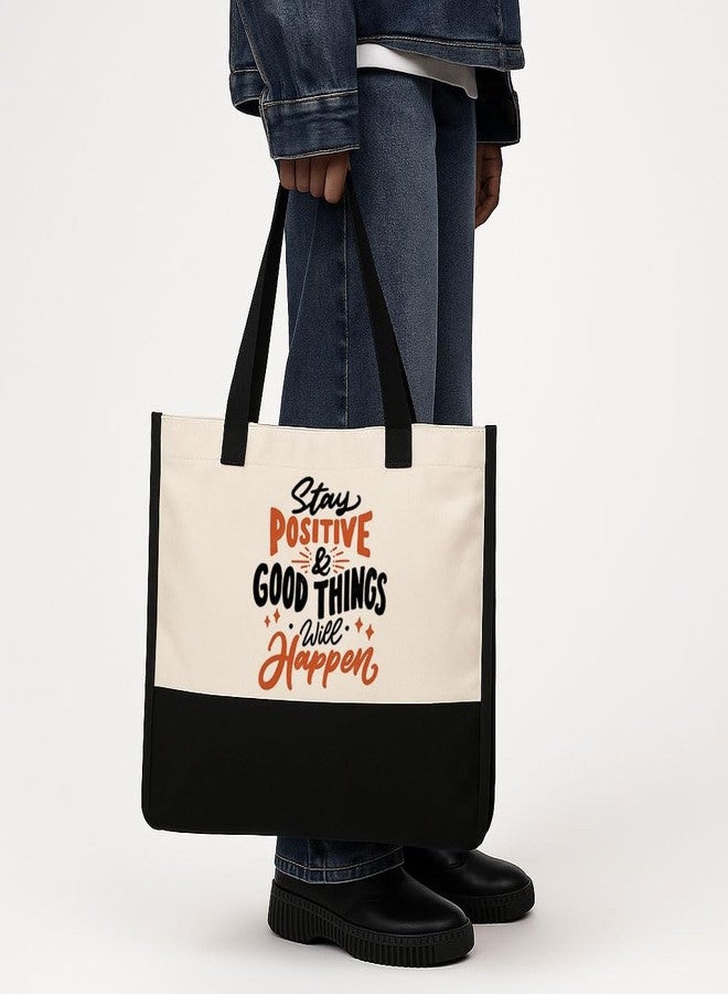 TrendoPrint Eco-Friendly Jute Tote Bag for Women | Reusable Shopping Bag with Sturdy Handles | Large Capacity Multipurpose Handbag for Grocery, Office, Travel & Daily Use (JB80) - Image 3