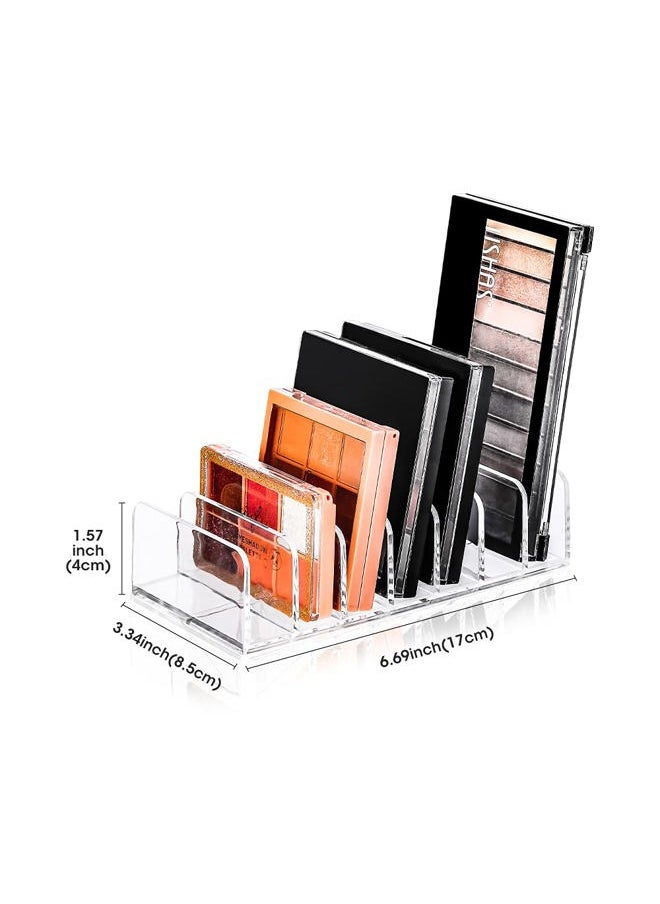 FoxFoxes - Eyeshadow Makeup Palette Cosmetic Organizer - Waterproof Eyeshadow Organizer for Eye Makeup Palette,Bathroom Countertop,7 Sections (1PCS-Small) - Image 1