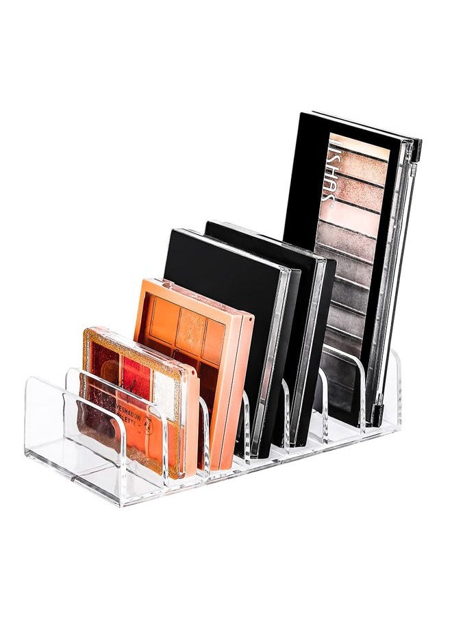 FoxFoxes - Eyeshadow Makeup Palette Cosmetic Organizer - Waterproof Eyeshadow Organizer for Eye Makeup Palette,Bathroom Countertop,7 Sections (1PCS-Small) - Image 1