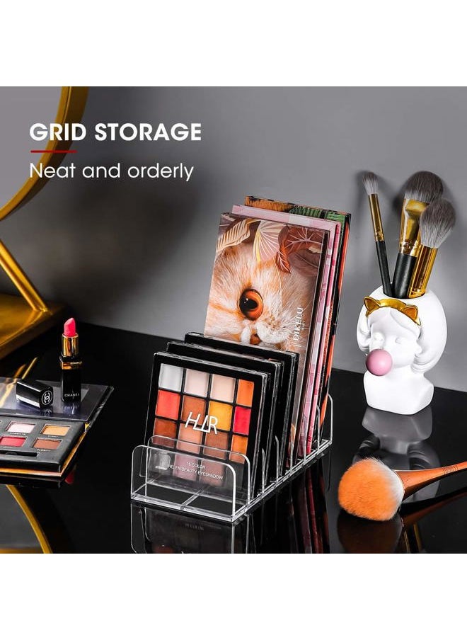 FoxFoxes - Eyeshadow Makeup Palette Cosmetic Organizer - Waterproof Eyeshadow Organizer for Eye Makeup Palette,Bathroom Countertop,7 Sections (1PCS-Small) - Image 1