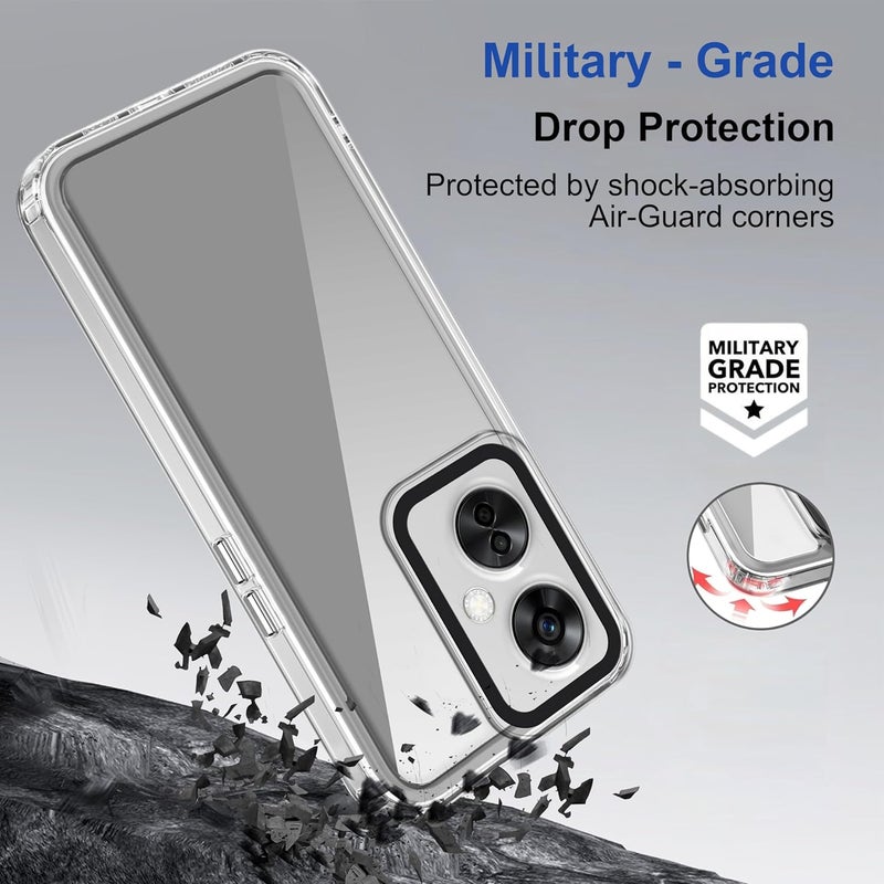 ZAPCASE Back Case Cover for OnePlus Nord CE 3 Lite 5G | Compatible for OnePlus Nord CE 3 Lite 5G Back Cover | Case Cover with Camera Protection | (TPU + PC | Transparent) - Image 3