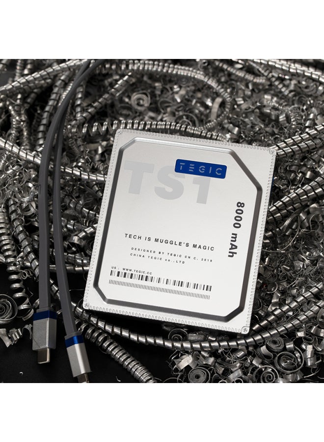 TEGIC TS1-PT Data Cable Hard Disk Fan Design 100W PD Fast Type-C Flat Noodle Charging Cable 1m Dual Transmission Compatible with Apple iPhone 16/15 and Android Series - Image 2