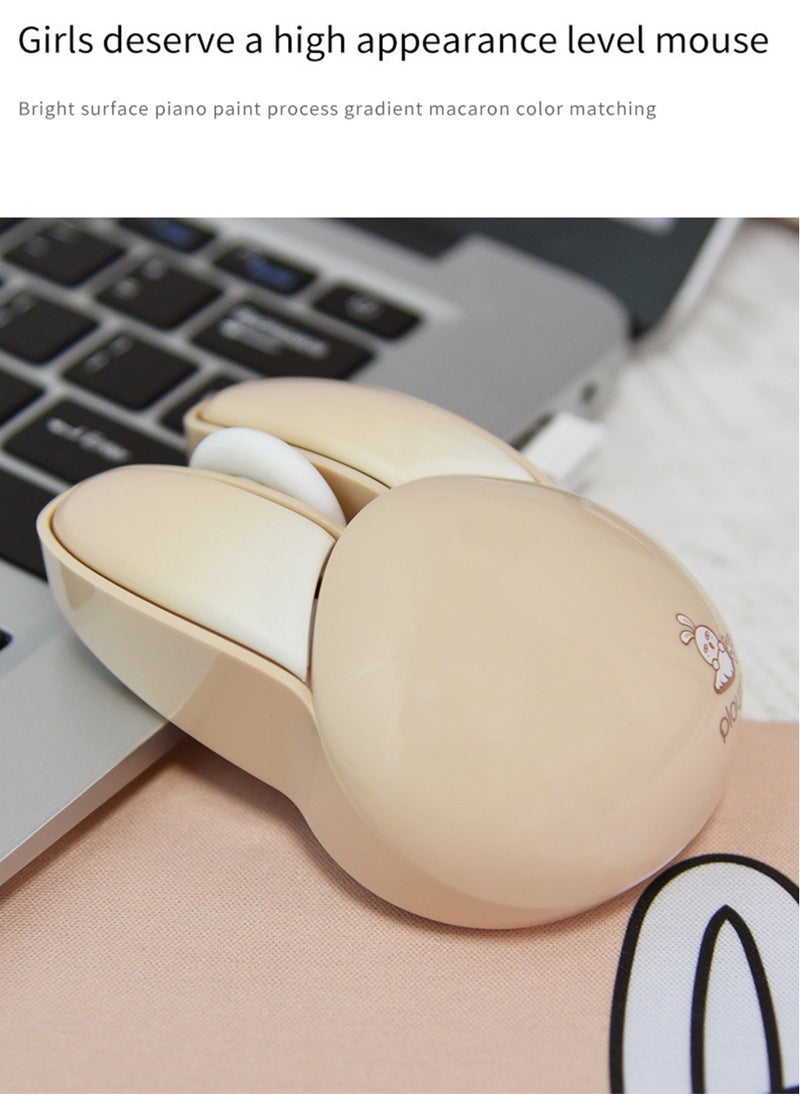 MissTiara - New Rabbit Shape 2.4G Wireless Silent Mouse Office Mouse for Computer - Image 1