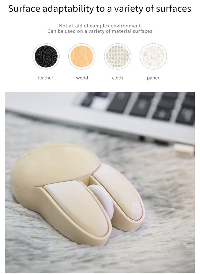 MissTiara - New Rabbit Shape 2.4G Wireless Silent Mouse Office Mouse for Computer - Image 1