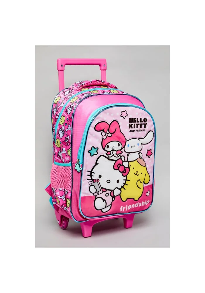 أر أند بي 5 Pack Hello Kitty & Friends Print Trolley Backpack Set - 16"