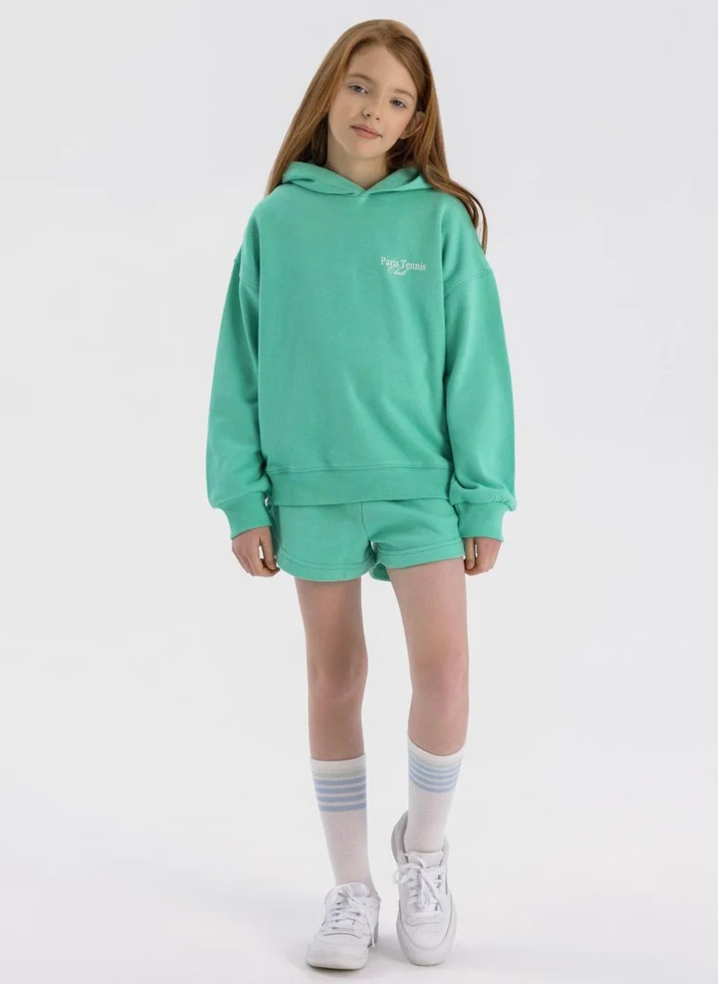 MINOTI Kids Girls Hoodie And Short Set