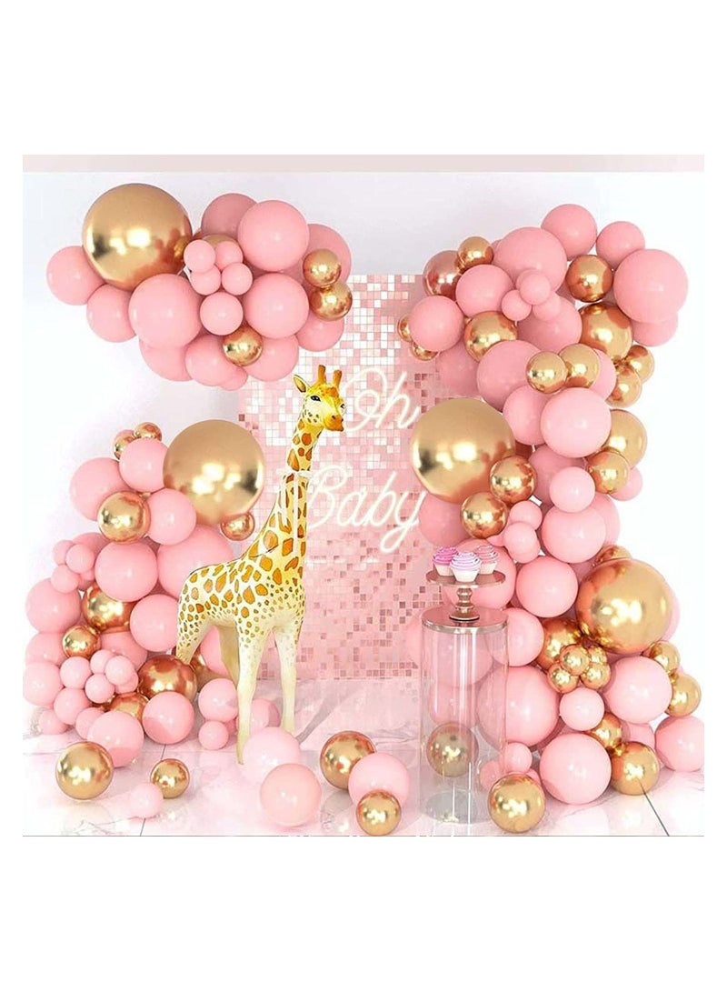 JOLLITY LLC Pastel Latex 12 inches Macaron Balloons for Baby Shower Wedding Birthday Party Decoration Supplies 40pcs (Pink) - Image 3