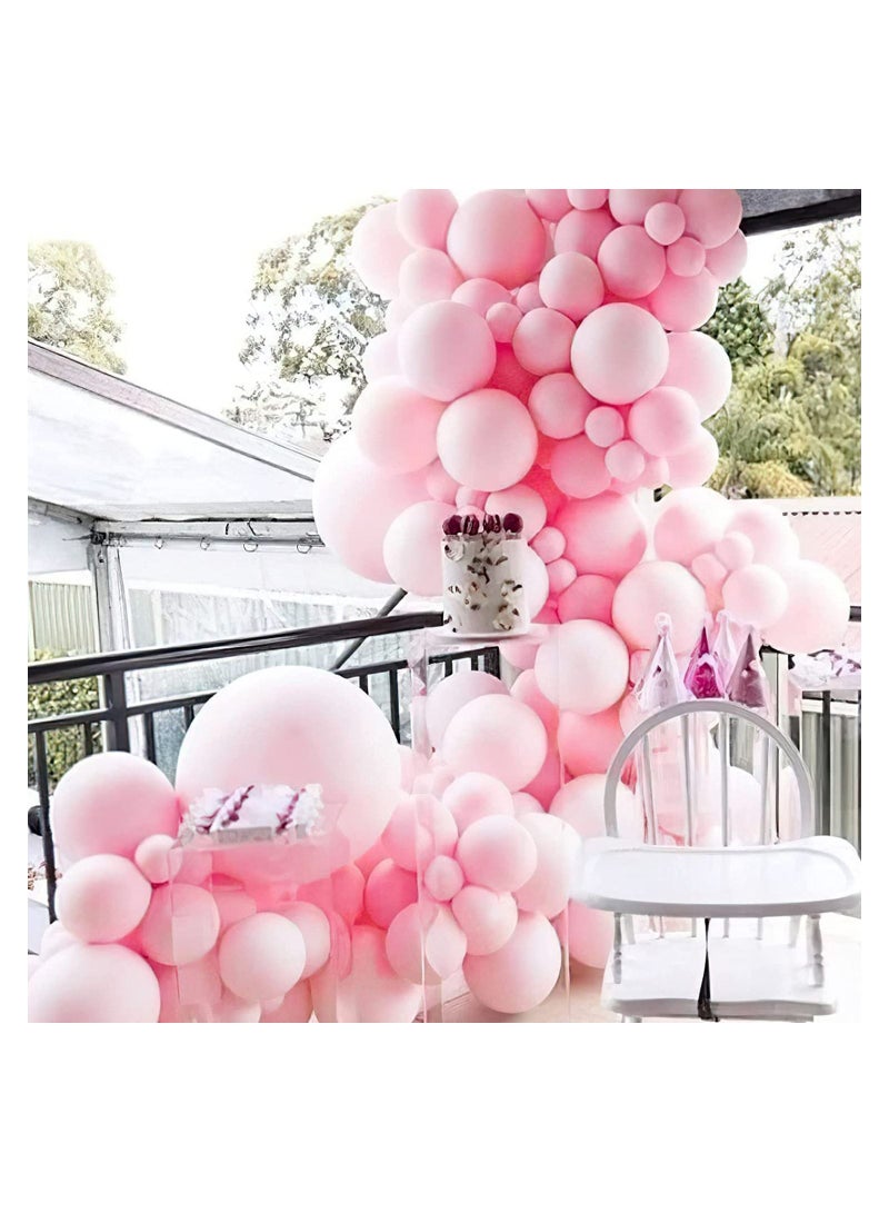 JOLLITY LLC Pastel Latex 12 inches Macaron Balloons for Baby Shower Wedding Birthday Party Decoration Supplies 40pcs (Pink) - Image 5