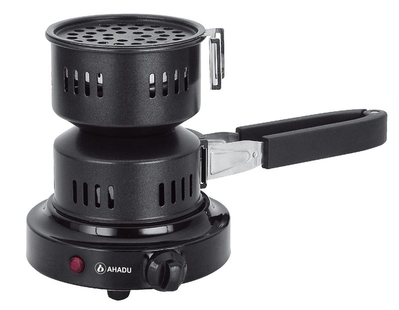 AHADU Premium Electric Charcoal Burner Coconut Coal Starter Hibachi Smart Overheating Control. Instant Coal Disk Tablet Fire Starter. Perfect Stove for Outdoor camping BBQ -Comes with Free Tong/Handle - Image 2