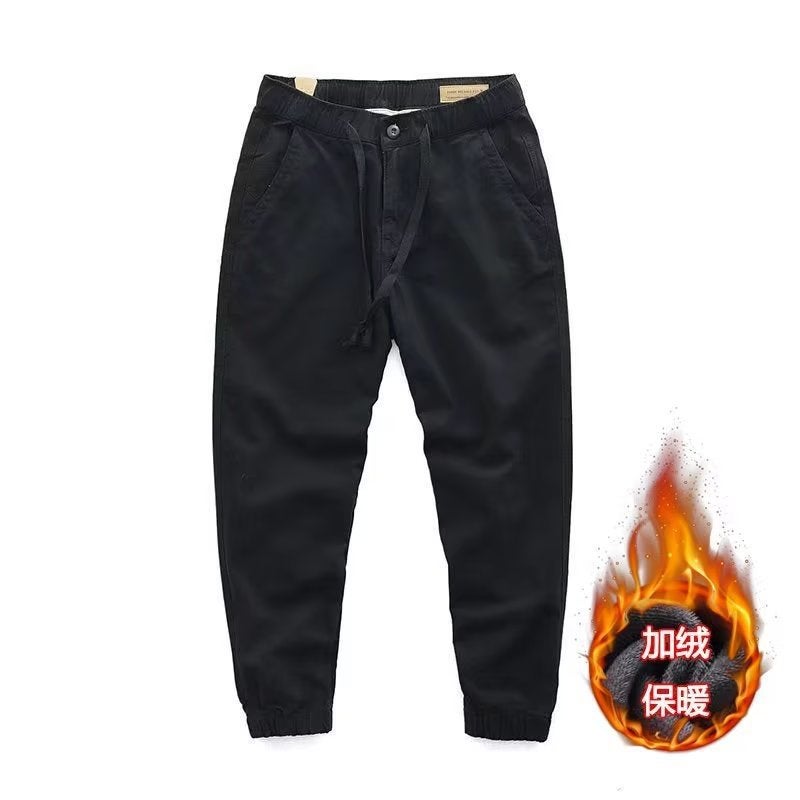 Work clothes casual pants men's autumn and winter wear-resistant wear-resistant loose welding labor protection work pants workers construction site clothes - Image 1