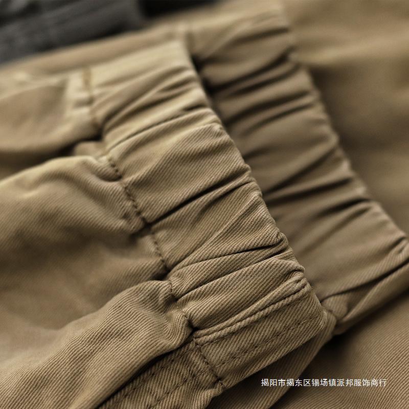 Work clothes casual pants men's autumn and winter wear-resistant wear-resistant loose welding labor protection work pants workers construction site clothes - Image 3