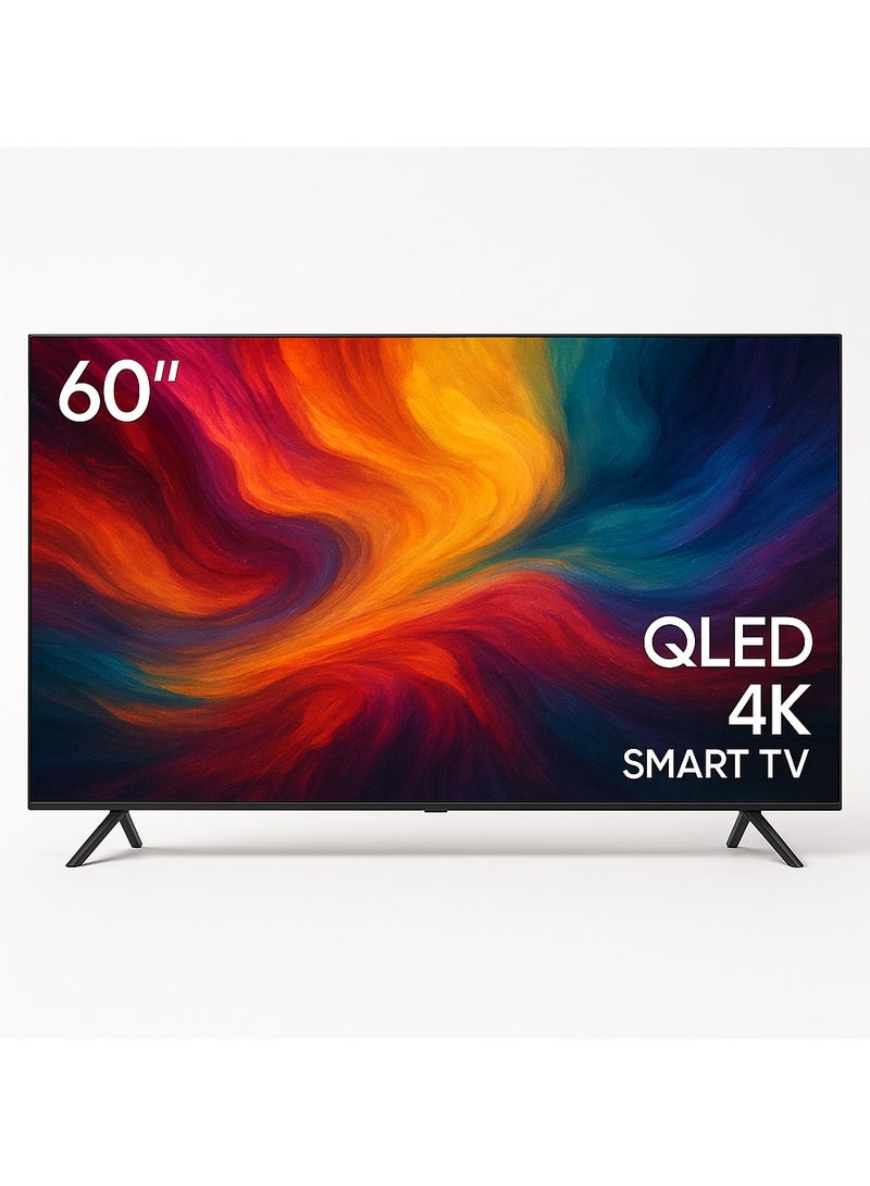 سرين شاشة SREEN 60 بوصة QLED 4K سمارت WebOS بدون إطار مزودة بريموت ذكي ودعم Netflix وYouTube - Image 1