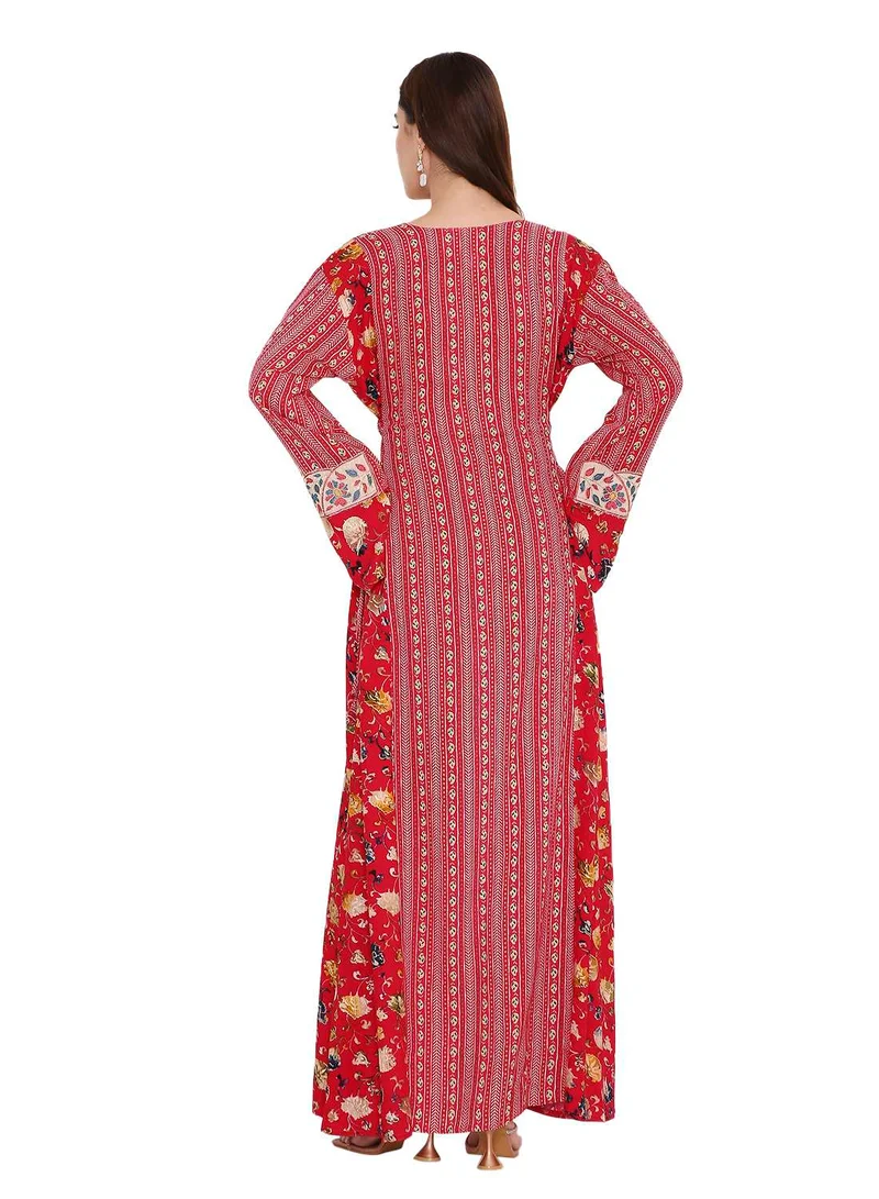 HANA & SARA stylish and comfortable long arabic kaftan jalabia dress in elegant design