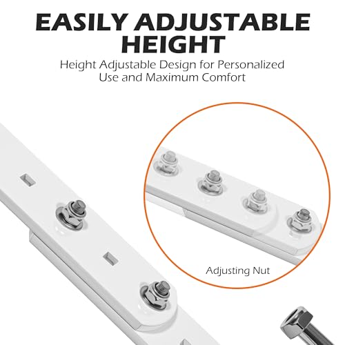 KZU Marching Snare Drum Harness Strap, Adjustable Bass Drum Shoulder Belt Strap with Mounting Accessories for Marching Bands, Parades Musical Performances Easy to Install (White) - Image 2