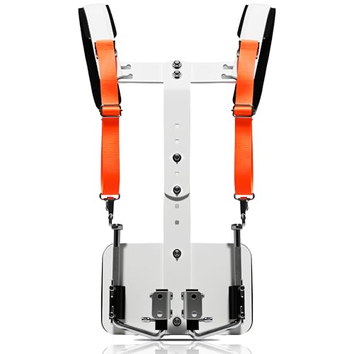 KZU Marching Snare Drum Harness Strap, Adjustable Bass Drum Shoulder Belt Strap with Mounting Accessories for Marching Bands, Parades Musical Performances Easy to Install (White) - Image 1