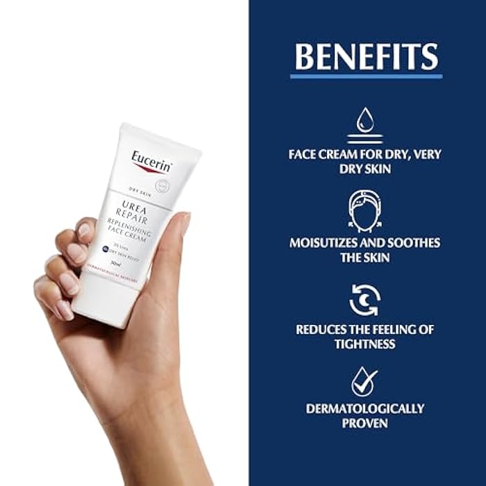 Eucerin Dry Skin Face Cream, 50 ml (Pack of 1) - Image 3