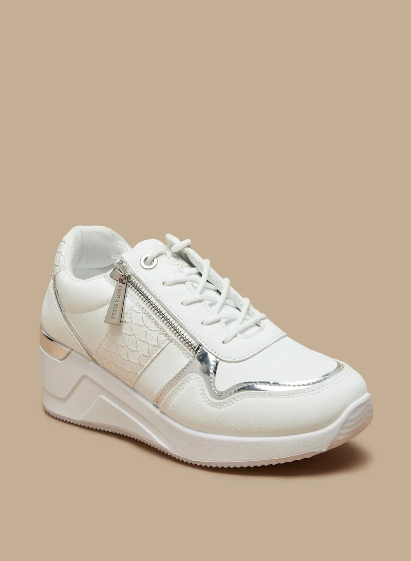 فلورا بيلا Flora Bella Textured Slip-On Sneakers