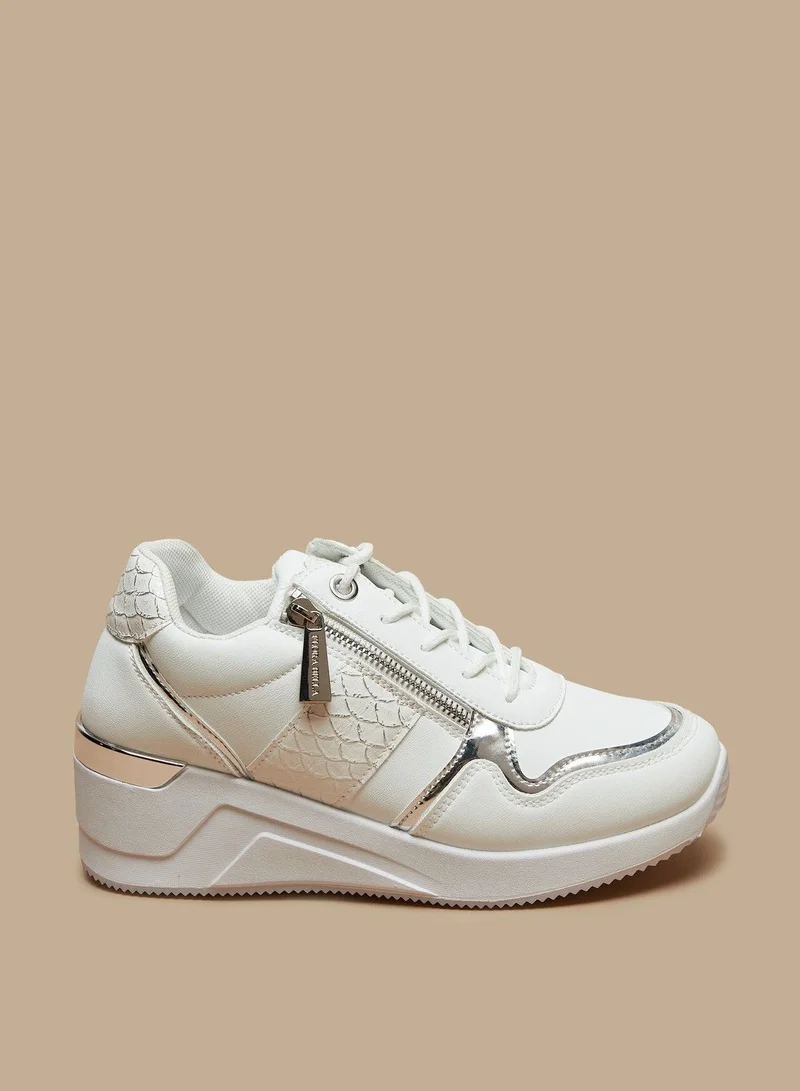 فلورا بيلا Flora Bella Textured Slip-On Sneakers