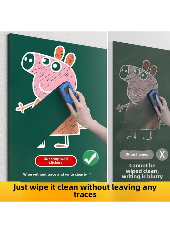 Generic - Blackboard Stickers Wall Stickers Magnetic Children's Graffiti Wall Sketchpad For Students Learning Writing And Painting Home Super Thick-Color:Dark Gray Rectangular Extra Thick Model Does Not Damage The Wall Wood Grain Frame-Specifications:Size Special Shot - Image 1