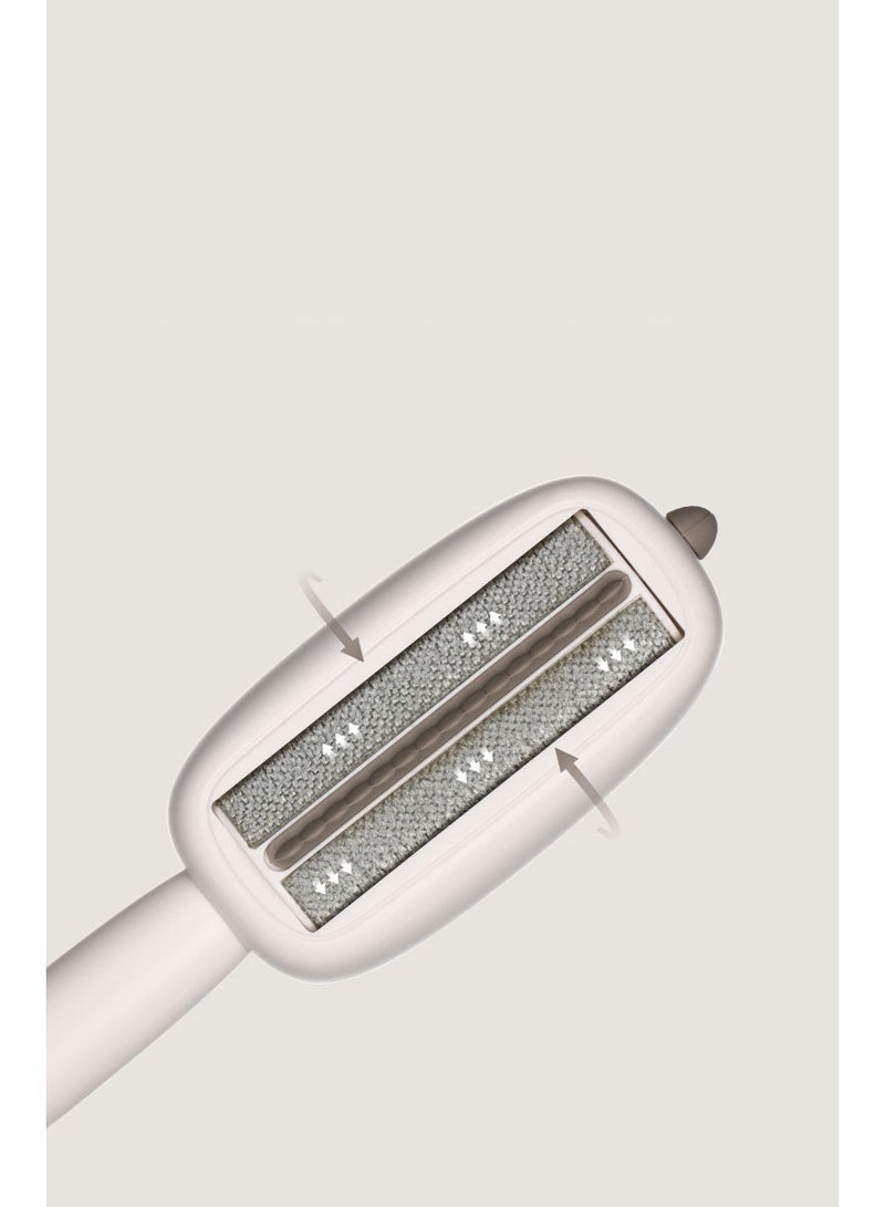 HOMESTAR 【Multi-Function Lint Roller】Clothes-Friendly Fuzz Remover Hair Adsorber Wool Coat Care Brush | ABS+Silicone+Polyester Triple Material | Bidirectional Roller Two-Way Fuzz Removal | Visible Large Storage No Consumables | Comfortable Handle Washable Reusable | Wave Spine Rotation Cleaning Technology - Image 2