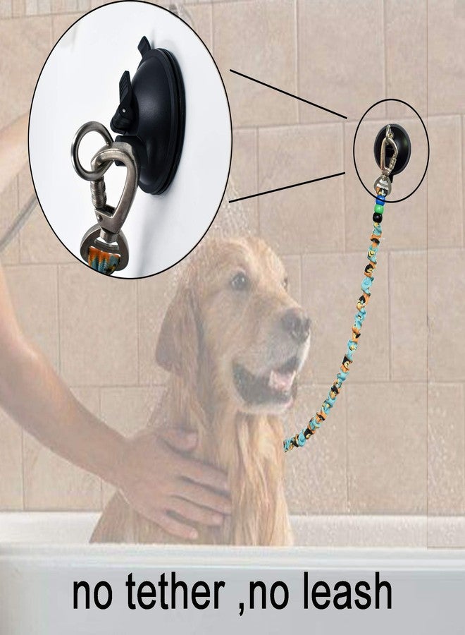 YYST Suction Cup Hook Cleat for Pet Dog & cat Bathtub, Shower & Bathing, Grooming Tether - No Leash - Image 3