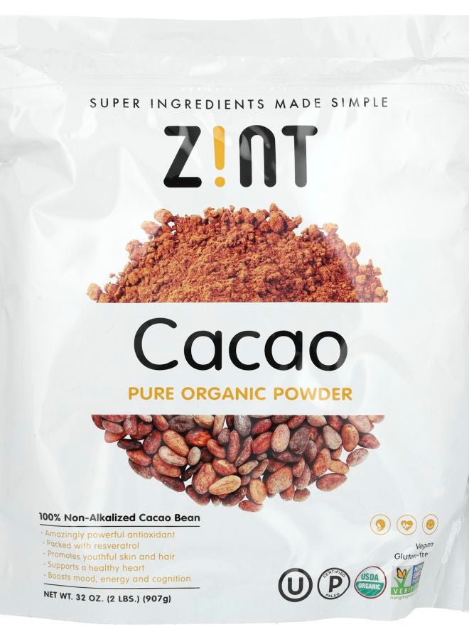 مسحوق الكاكاو العضوي النقي 32 أونصة (907 جرام)