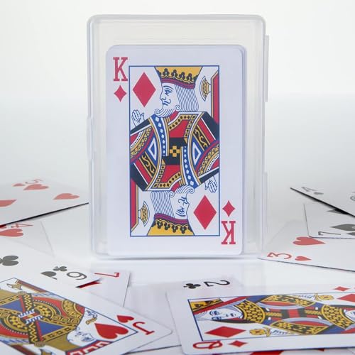 APACALI 24PCS Playing Card Case Clear Plastic Gaming Game Card Holder Organizer, Snaps Closed Clear Card Box Small Hard Plastic Card Storage Box, Empty Trading Card Storage Box 3.8x2.7x0.82 Inch - Image 4