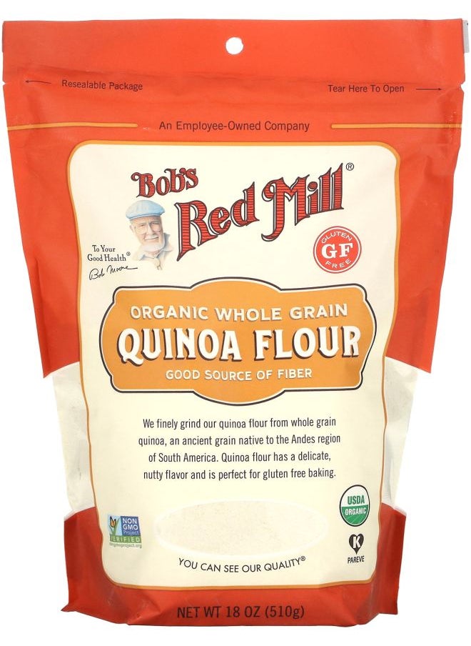 Bob's Red Mill - Organic Whole Grain Quinoa Flour 18 oz (510 g) - Image 1