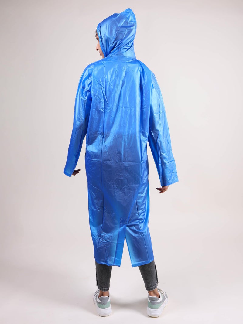 Rupa Rainsuit Women Waterproof PVC Raincoat with Hood & Carry Bag | Lightweight Rainwear for Women with Front Zip | Solid Color | Standard Length | Pack of 1 - Image 3