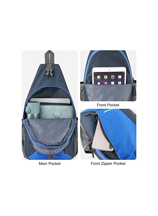 G4Free Rfid Blocking Crossbody Sling Bag Small Chest Shoulder Backpack Men Women Hiking Outdoor - Image 4