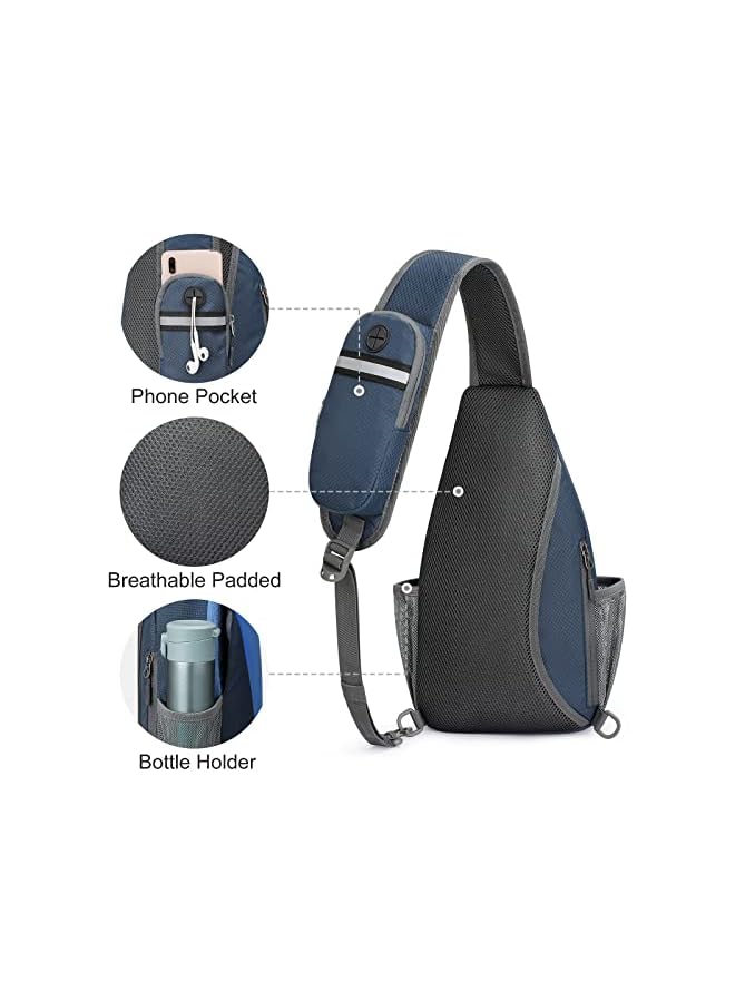 G4Free Rfid Blocking Crossbody Sling Bag Small Chest Shoulder Backpack Men Women Hiking Outdoor - Image 5