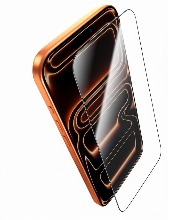 EGOTUDE for iPhone 17 Pro Max Tempered Glass 9H Hardnes Edge-To-Edge Coverage Screen Guard Protector with Easy Fit Auto Dust Removal Kit - Image 3