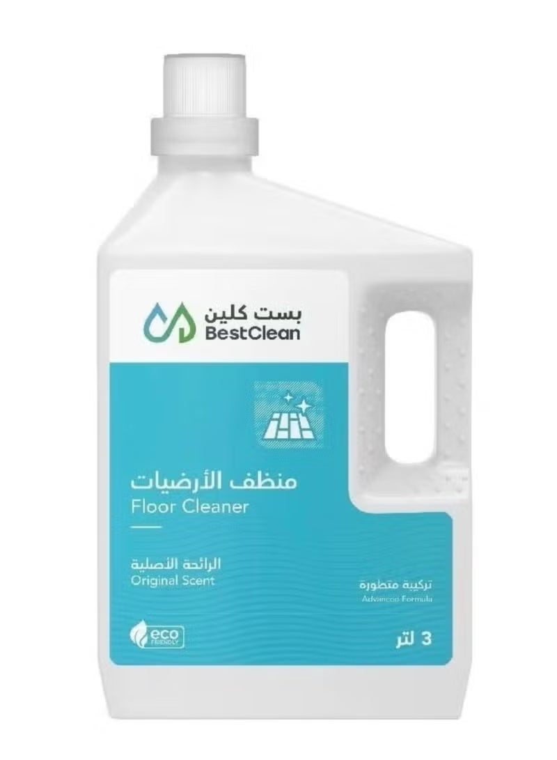 BEST CLEAN Original Scent Floor Cleaner - Powerful Cleaning and Shine 3 Liters - Image 2