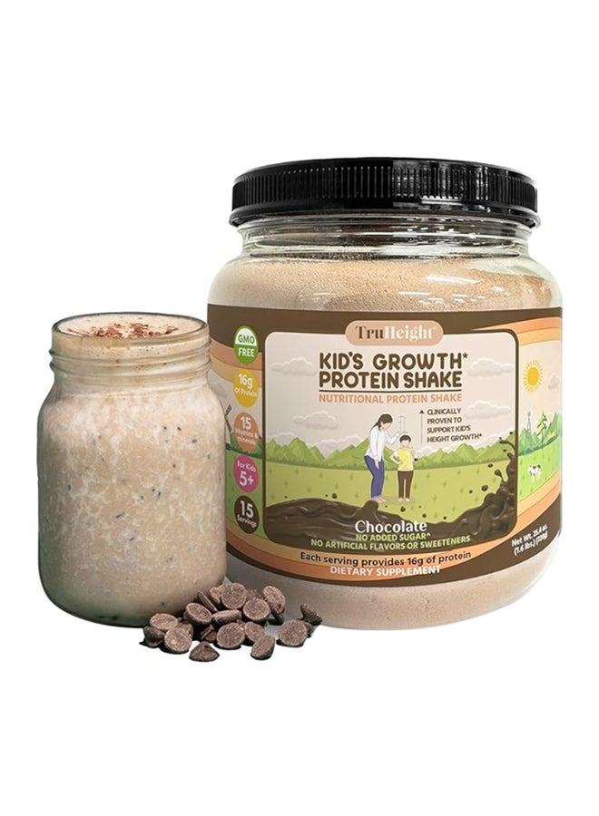 ترو هايت مخفوق بروتين النمو للأعمار من 5 سنوات فما فوق (الشوكولاتة) - يوصى به للأطفال - مغذيات وفيتامينات ومعادن مثبتة سريريًا للأطفال والمراهقين والشباب - دعم المناعة ومخفوقات البودرة والوجبات الخفيفة - Image 1