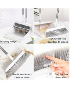 Generic Lightweight, self-cleaning mop and dustpan set with long handle, standing for cleaning home, room, kitchen and office, made of plastic and stainless steel with high quality materials.  - Image 4